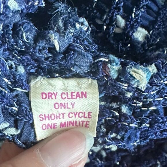 Vintage Estelle Gracer Fiber Artist Art-to-Wear Handwoven Cardigan Jacket Knit - Picture 10 of 13